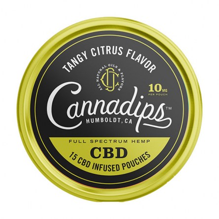 Cannadips CBD Single Tins Tangy Citrus