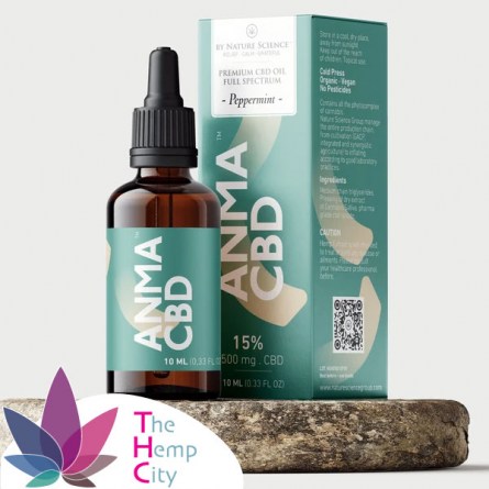 ANMA CBD Oil Peppermint 15% 1500mg Nature Science 10ml